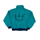 Vintage 90s Sportsmaster Teal Blue USA Tucker Jacket Size L